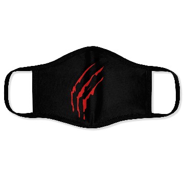 Discover three slashes with blood werewolf Face Masks