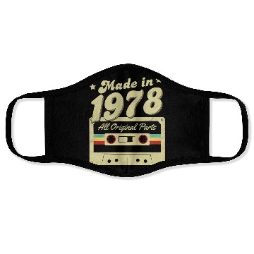 Discover Made in 1978 Face Masks