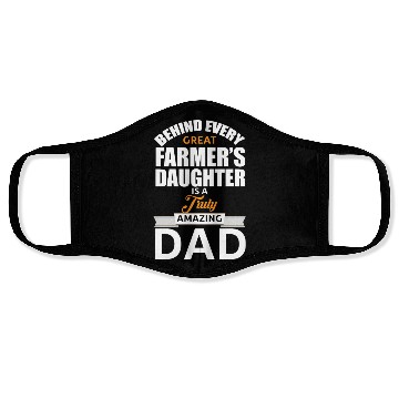 Discover Farmer's daughter dad - Awesome farmer dad Gift Face Masks
