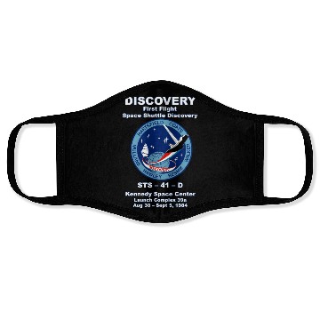 Discover NASA Space Shuttle STS-41-D Vintage Crew Face Masks