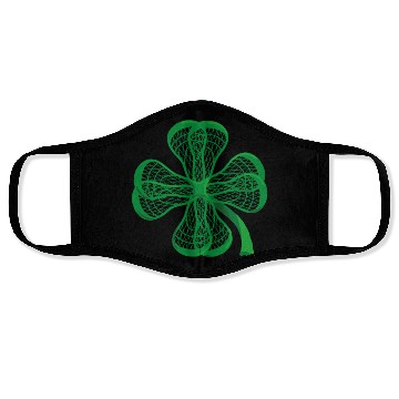 Discover Lacrosse Sticks Shamrock clover irish lucky Lax T- Face Masks
