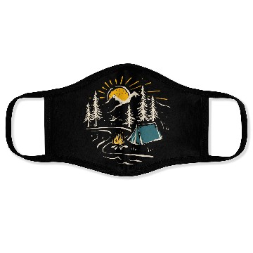 Discover Camping Hiking Nature Mountain River Face Masks