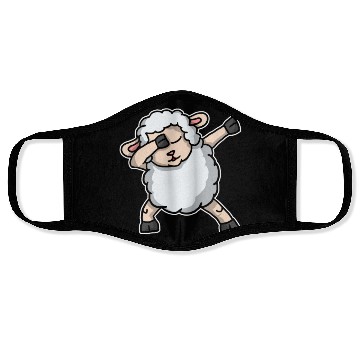 Discover Funny Dabbing Sheep Dab Dance Lamb Lover Gift Face Masks