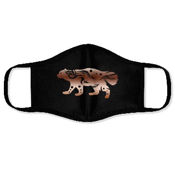 Discover Wolverine Bear Gulo gulo T Tattoo Gift Idea Face Masks