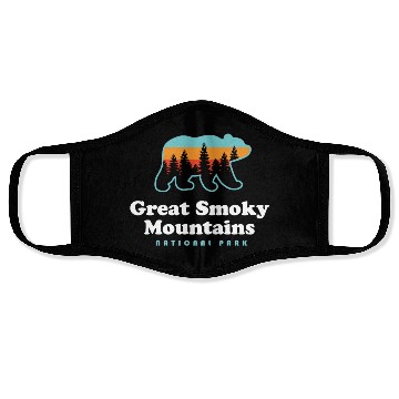 Discover Great Smoky Mountains Face Masks Bear Great Smoky Mount