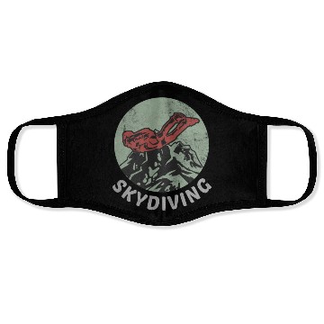 Discover Skydiving Skydiver Base Jump Parachutist Face Masks