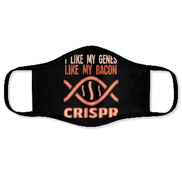 Discover I like my genes like my bacon CRISPR Gift Science Face Masks