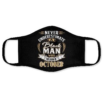 Discover October Birthday Man Face Masks