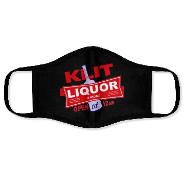 Discover KLIT Liquor parody logo Face Masks