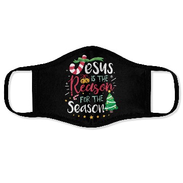 Discover Jesus is the reason for the season Face Masks