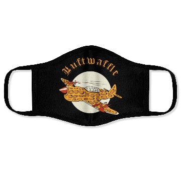 Discover Luftwaffle Waffle Military Aircraft Pilot Face Masks