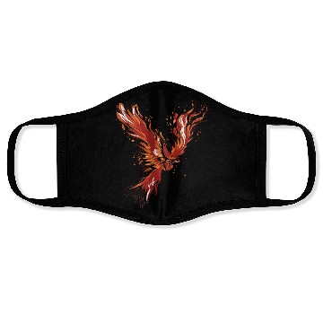 Discover Legend Phoenix with flames Face Masks