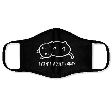 Discover Can't Adult Funny and Lazy Person Gift Face Masks