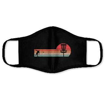 Discover Discgolf Player Disk Golf Vintage Face Masks