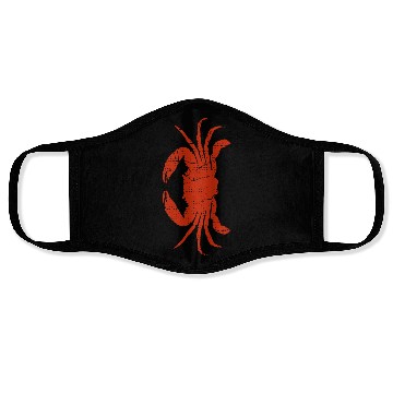 Discover Funny Red Crab Side Walking Crabs Lover Crabbing S Face Masks