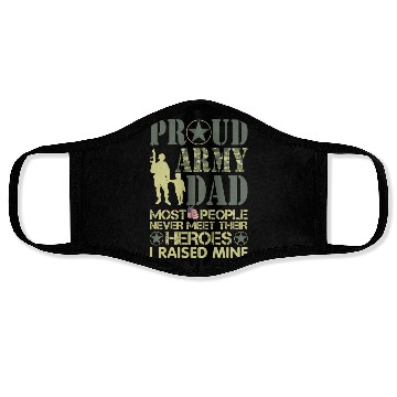 Discover Proud Army National Guard Dad American Flag Face Masks
