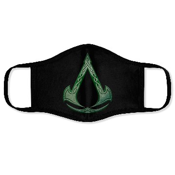 Discover valhalla assassin logo Face Masks