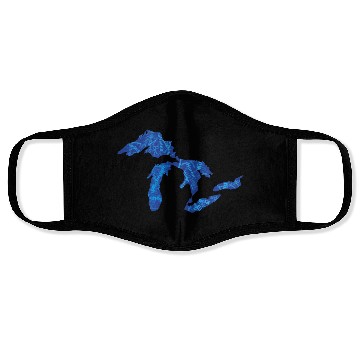 Discover Great Lakes with Names Face Masks