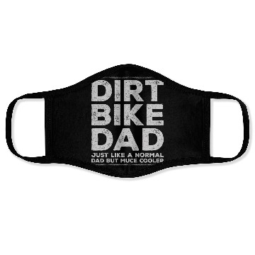 Discover Dirt Bike Dad Face Masks