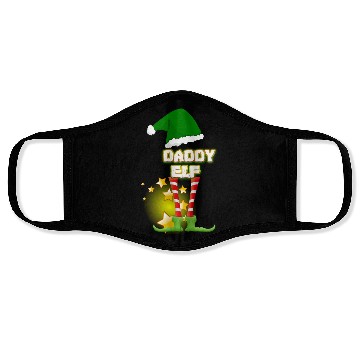 Discover Daddy Elf Daddy Elf Daddy Elf Face Masks