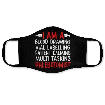 Discover Phlebotomist Laboratory Vein Artery Face Masks