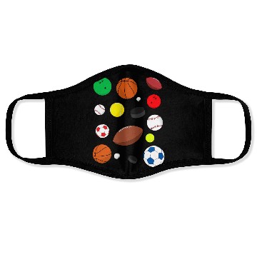 Discover Colorful Sports Balls Face Masks