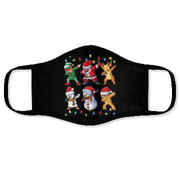 Discover Dabbing Santa Elf Friends Christmas Kids Boys Face Masks