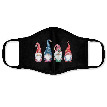 Discover Merry Christmas Gnomes Face Masks