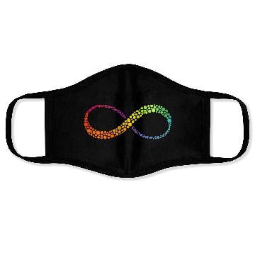 Discover Embrace Neurodiversity Infinity Symbol Face Masks
