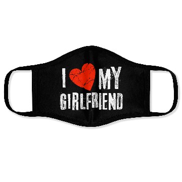 Discover I Love My Girlfriend Face Masks