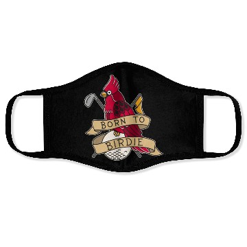 Discover Birdie Golf Golfer Bird Golf Player Golf Ball Face Masks