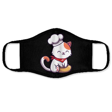 Discover Chef Cute Cat Baking Face Masks