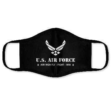 Discover US Air Force Aim High Fly-Fight-Win Face Masks