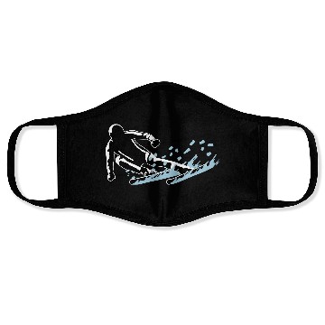 Discover Skiing, Skier and snow Face Masks