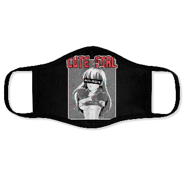 Discover hen Otaku Manga Anime Girl Waifu Material Face Masks