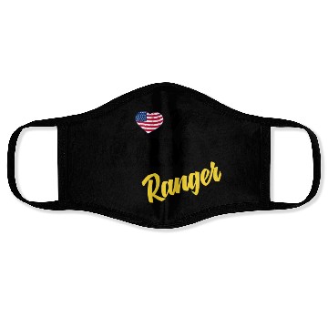 Discover Proud US Army Ranger American Military Family Flag Face Masks