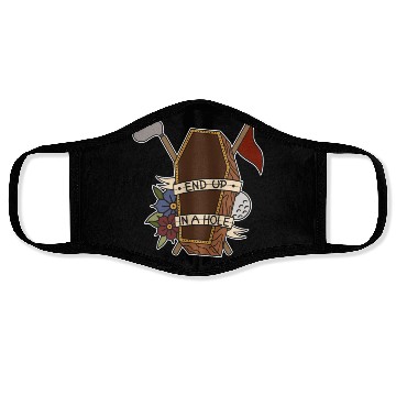 Discover Golf coffin Golf ball End up in a whole Face Masks