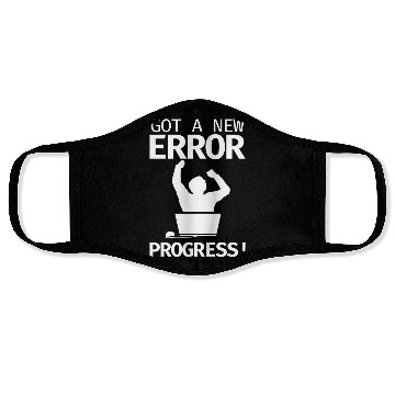 Discover World's Number 0 Programmer Programmer Coding Face Masks