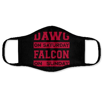Discover Dawg On Saturday Falcon On Sunday Atlanta Athens F Face Masks