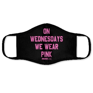 Discover Mean Girls Pink On Wednesday Square Text Face Masks