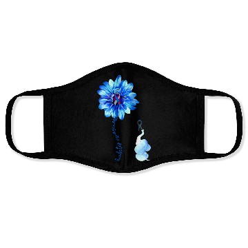 Discover Cute Elephant Diabetes Awareness And Flower Face Masks