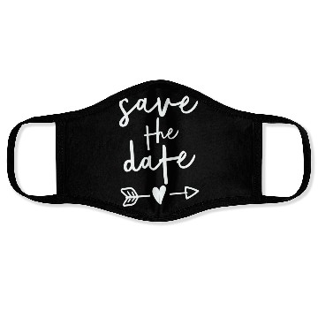 Discover Bride Couple Engagement Save The Date Wedding Face Masks