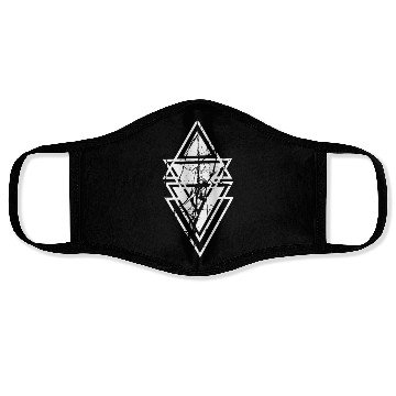 Discover Abstract Geometric Shape Grunge Face Masks