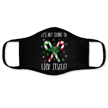 Discover Its Not Going to Lick Itself Xmas Face Masks