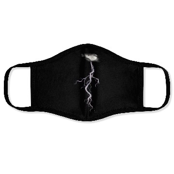 Discover Lighting Gift Idea Lightning Bolt Graphic Face Masks