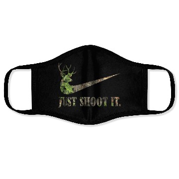 Discover Just Shoot It Deer Hunting Camouflage Face Masks