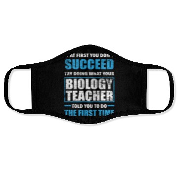 Discover Biology Teacher Face Masks