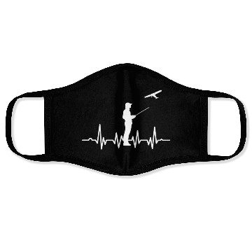 Discover Radio Controlled Plane Mechanic RC Pilot Gift Face Masks