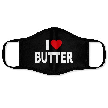Discover I Love Butter I Heart Butter Dairy Cream Funny Gif Face Masks