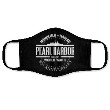 Discover Pearl Harbor 80th Anniversary 1941 World War 2dece Face Masks